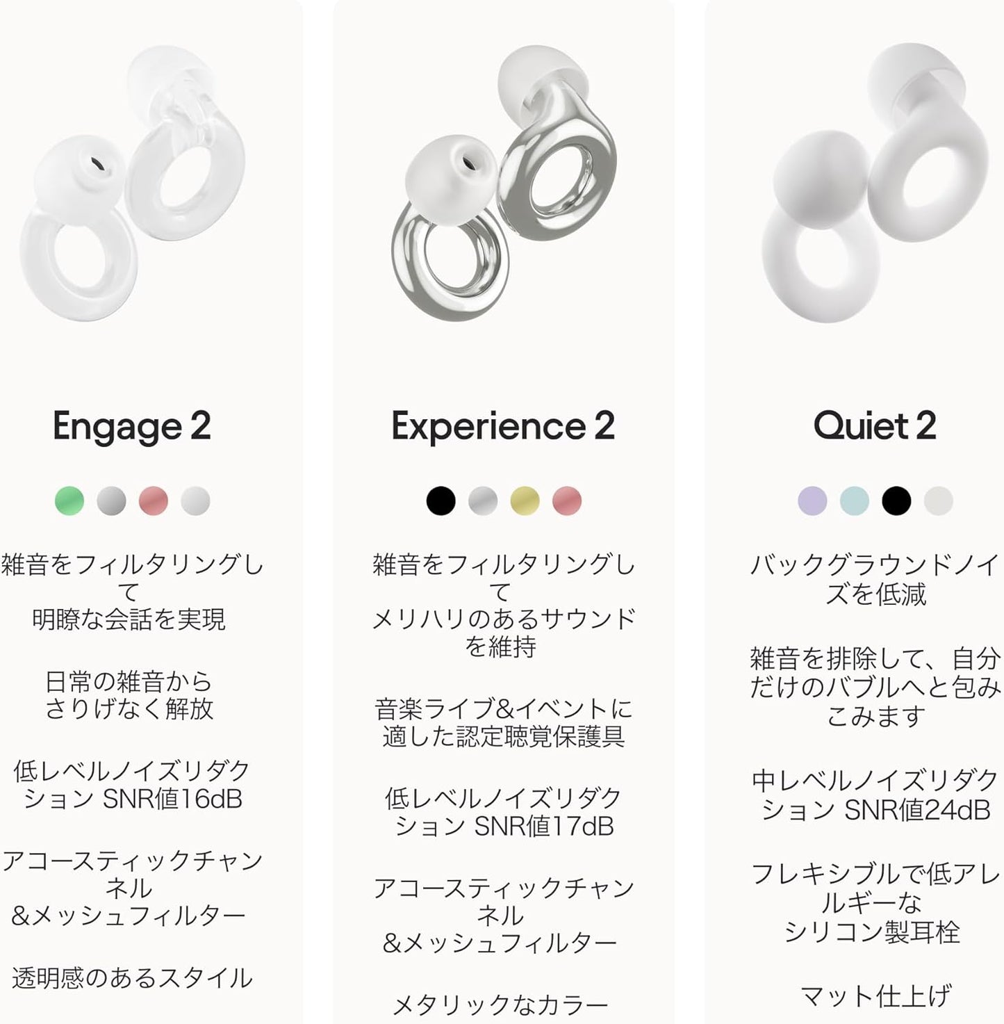 【日本直送】Loop Engage 2 降噪耳塞|16dB・保留對話清晰・工作會議社交|日和優選