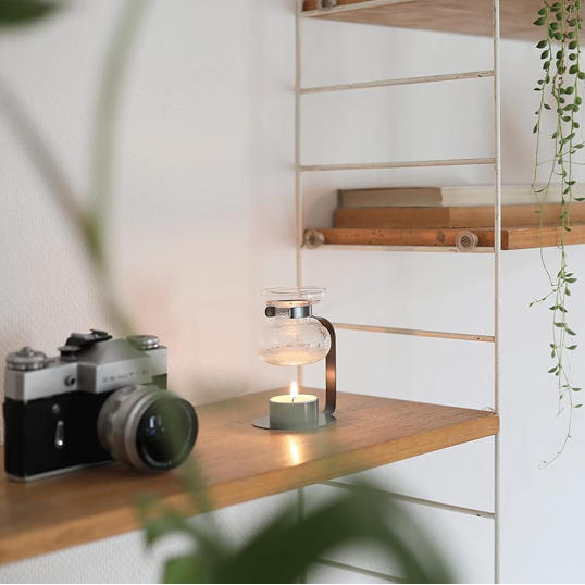 KINTO 日系極簡香氛精油暖燈 20322 黑色款|精油燈|蠟燭加熱式香氛爐|送禮推薦