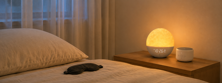 日本健康生活選品，夜晚臥室助眠燈、白噪音機與睡眠眼罩