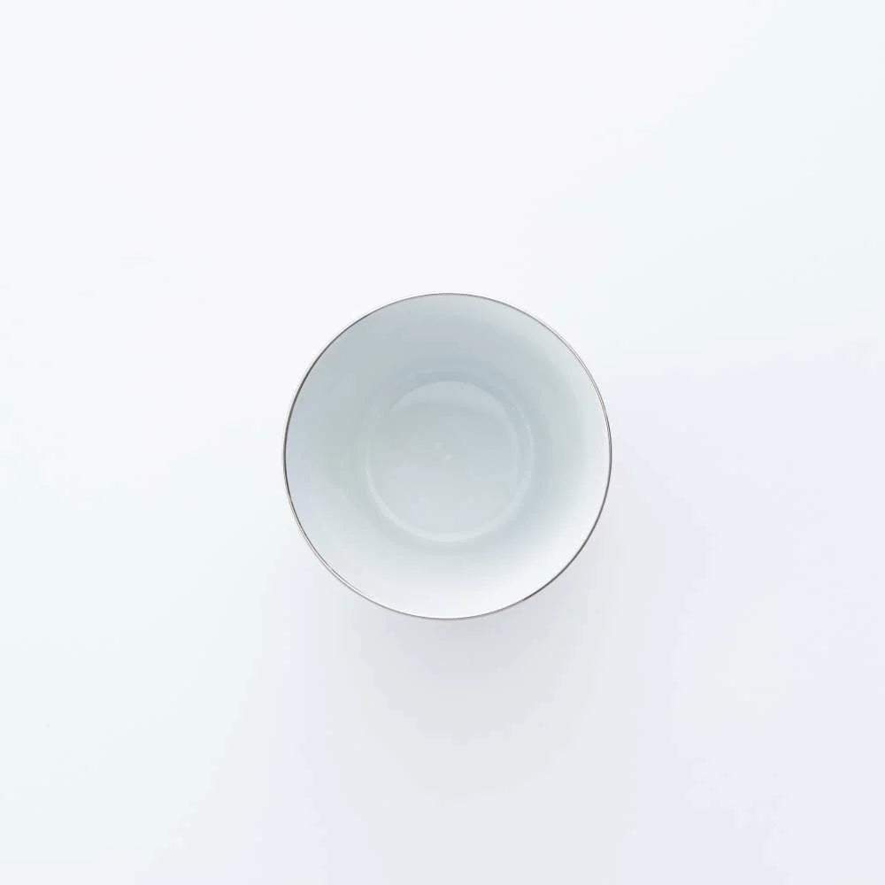 ARITA PORCELAIN LAB JAPAN SNOW日本製有田燒威士忌杯300ml 白金古伊萬里草花紋內部細節
