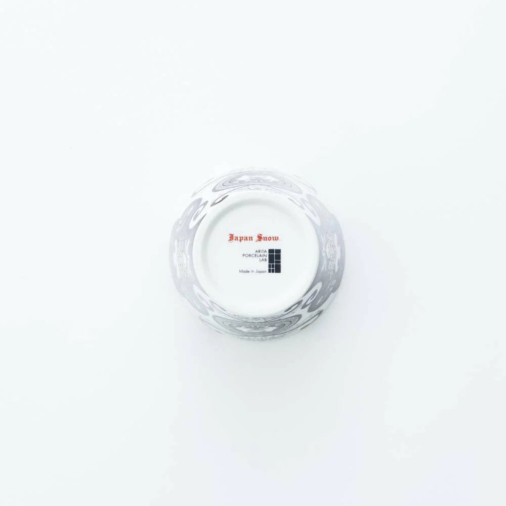 ARITA PORCELAIN LAB JAPAN SNOW日本製有田燒威士忌杯300ml 白金古伊萬里草花紋 底部細節