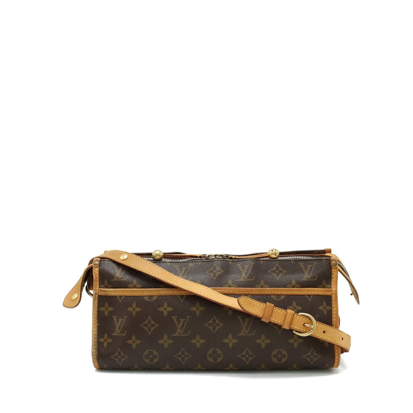 LV 二手正品 中古老花金球三角斜挎包 Louis Vuitton  Popincourt Long Shoulder Bag（Used AB）