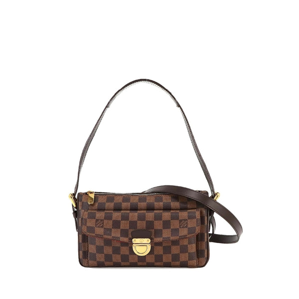 LV 二手正品 中古曼哈頓奔馳包 長短肩帶齊全 Louis Vuitton Damier Ravello GM（Used A）