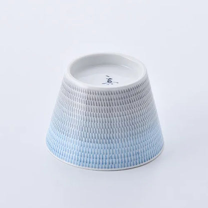 波佐見燒 蕎麥豬口杯 藍色 底部展示