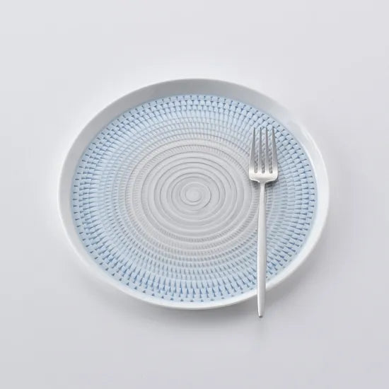 波佐見燒 21cm 主餐盤 藍色 