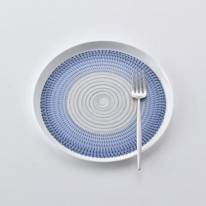 波佐見燒 21cm 主餐盤 青色