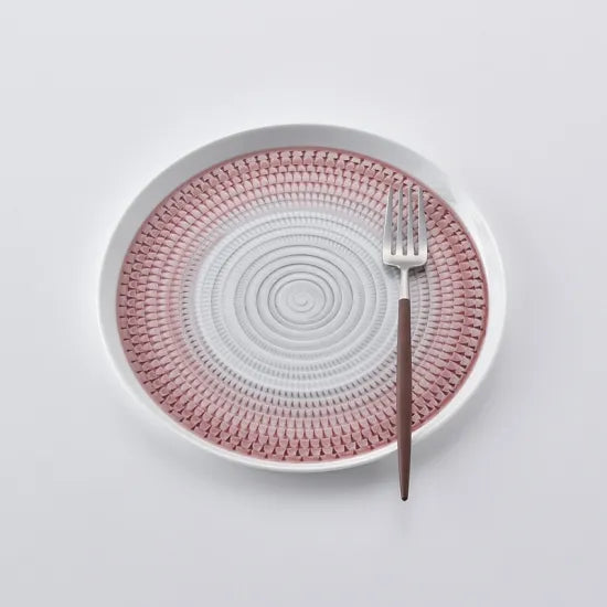 波佐見燒 21cm 主餐盤 紅色