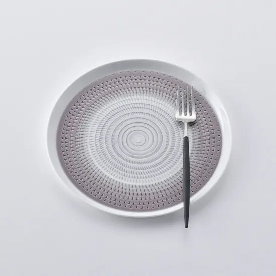 波佐見燒 21cm 主餐盤 紫色