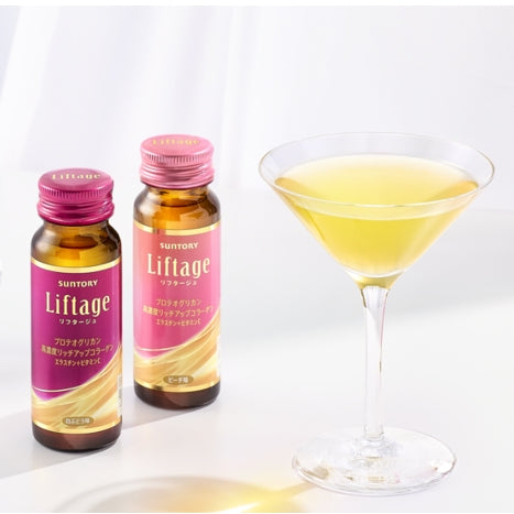 【SUNTORY】Suntory Liftage Proteoglycan High Concentration Plumping Collagen Elastin 1 box/10 bottles 