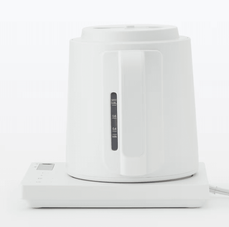 【日本直送】MUJI 無印良品 溫控快煮壺 MJ-KEC08 0.8L｜溫度調節電熱水壺｜日和優選