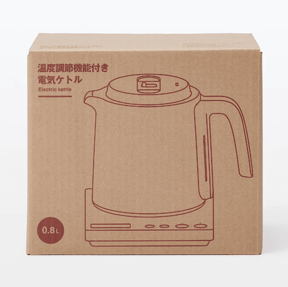 【日本直送】MUJI 無印良品 溫控快煮壺 MJ-KEC08 0.8L｜溫度調節電熱水壺｜日和優選
