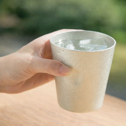 【日本直送】能作 NOUSAKU NAJIMI 錫製杯 (約 390ml/100%純錫/合手設計) | 日本法人直營 完稅