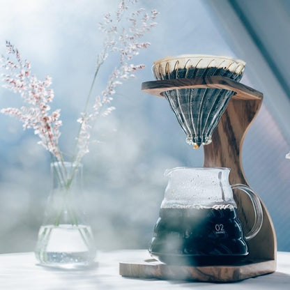 HARIO V60 橄欖木手沖咖啡架組｜日本咖啡品牌｜1–4杯手沖咖啡濾杯套組