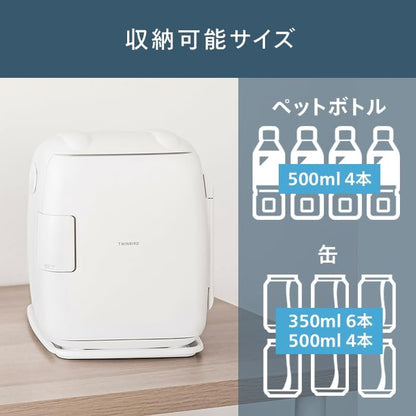 TWINBIRD 電子保冷箱 小型尺寸與收納容量說明