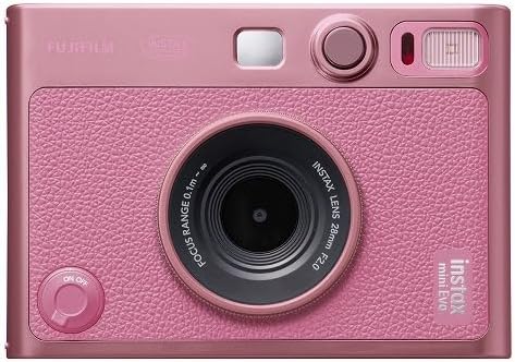 Fujifilm instax mini Evo 粉色相機 橫向外觀展示
