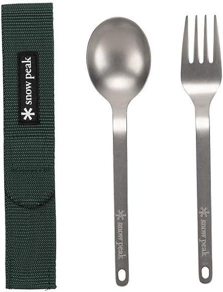 Snow Peak 鈦餐具組 Wapper 武器 II SCT-002｜湯匙＋叉子｜超輕量露營餐具