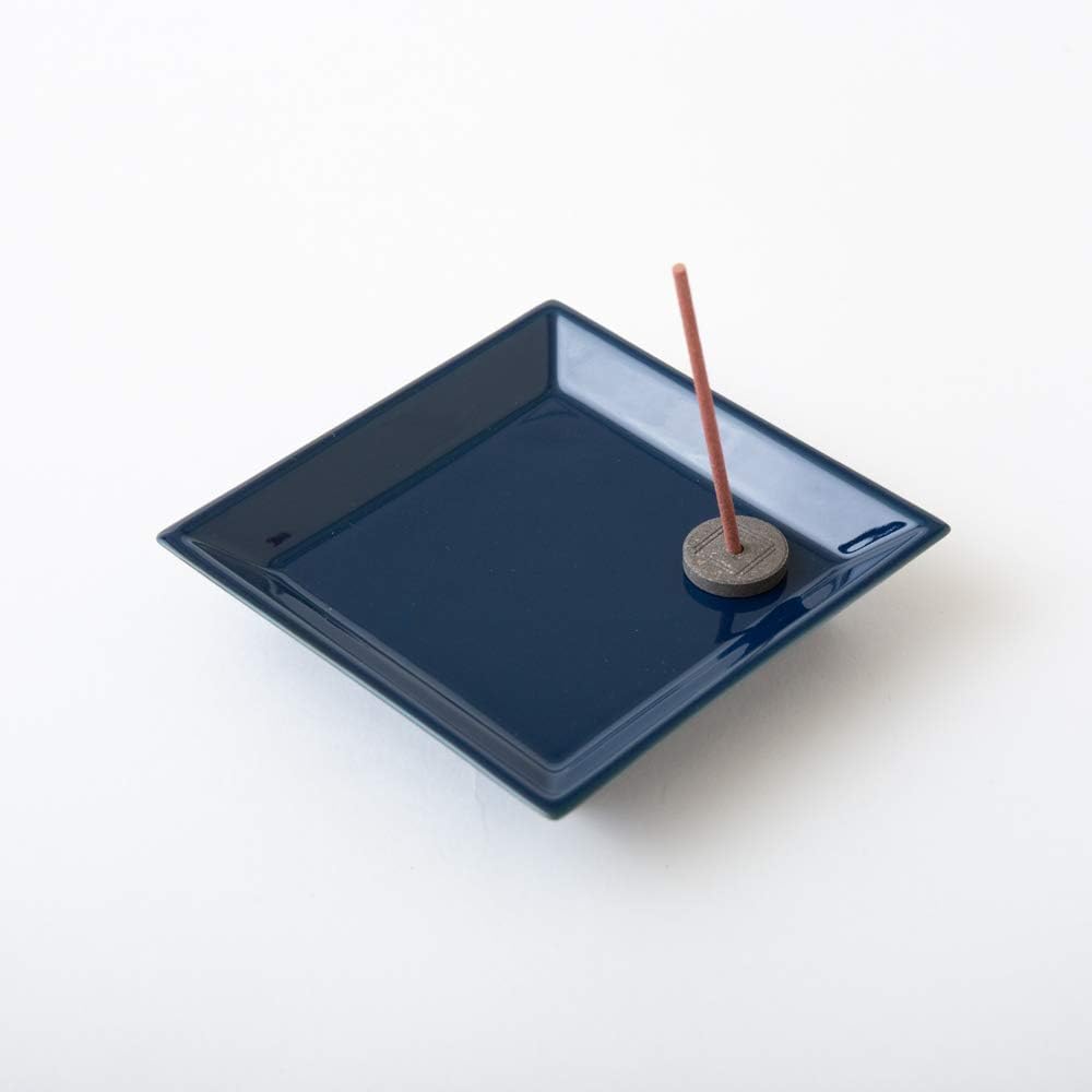 京都松榮堂 芳輪線香禮盒｜三種香味＋藍釉香皿｜日本香氛伴手禮