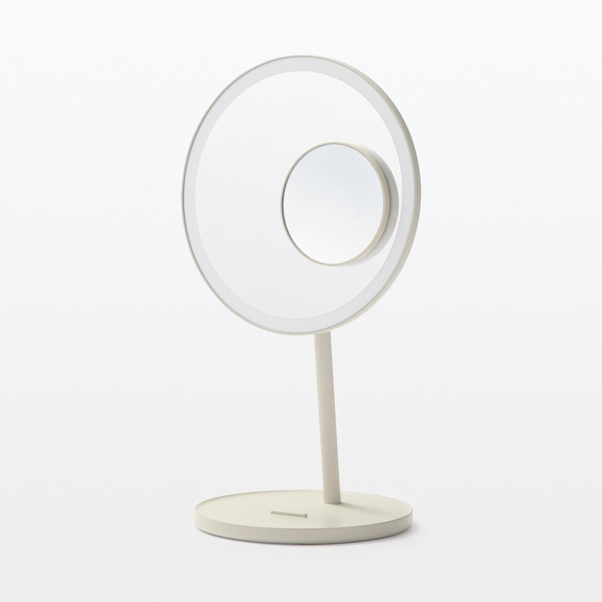 MUJI MJ-LMR2 LED 化妝鏡正面與均勻補光