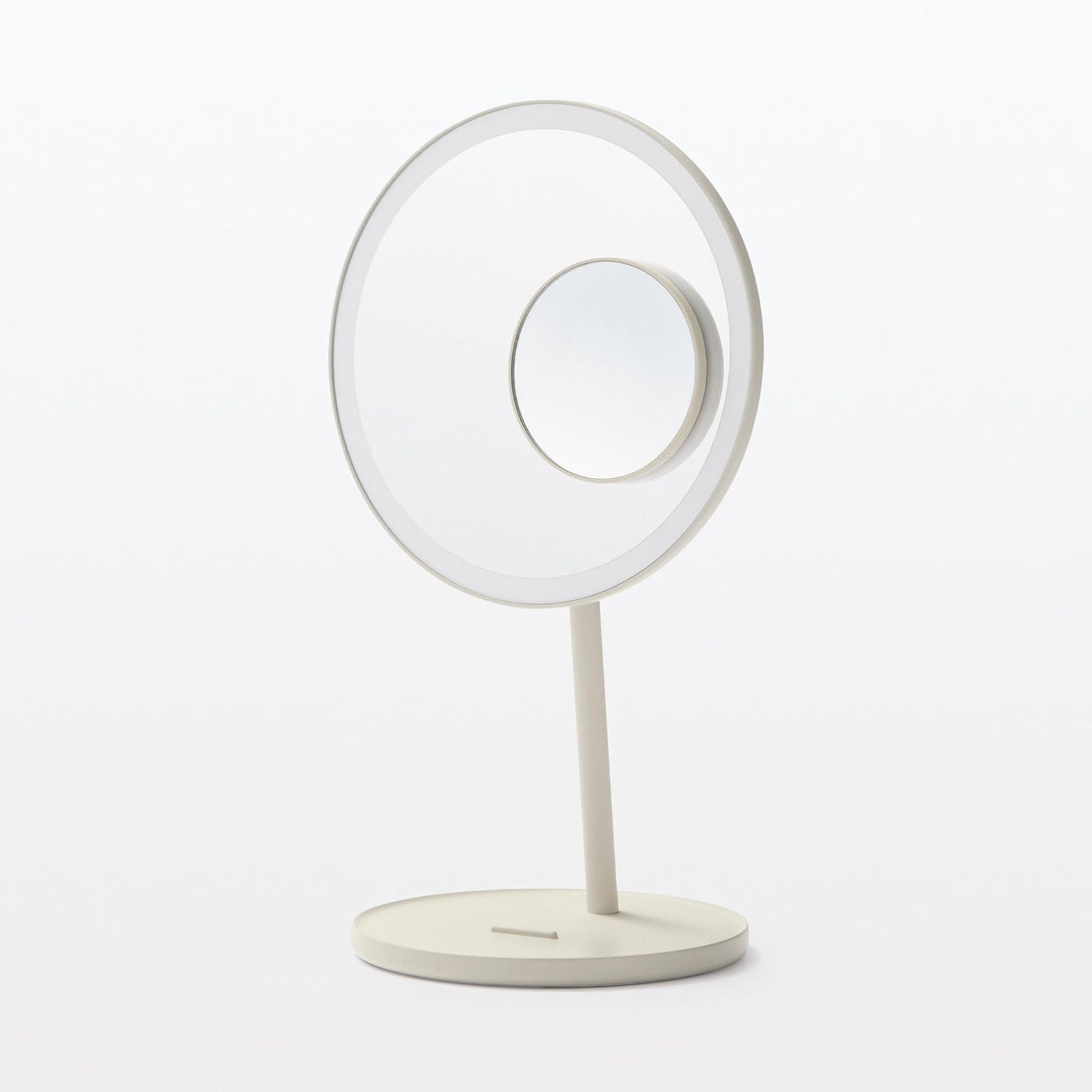 MUJI MJ-LMR2 LED 化妝鏡正面與均勻補光