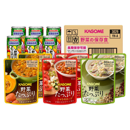 Kagome 防災食品 蔬菜湯 野菜食物包 5.5 年保存 緊急備用糧 非常食