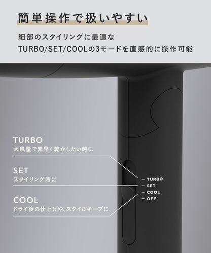 Salonia SL-013 負離子吹風機 3檔模式調節