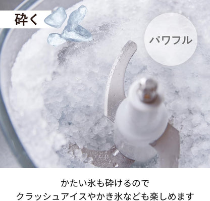 recolte Bonne 食物調理機 冰塊切碎示意