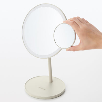 MUJI MJ-LMR2 LED 化妝鏡磁吸放大鏡可拿下