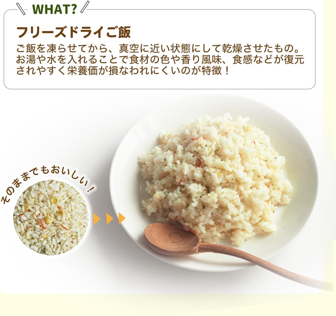 永谷園 防災食品 即食飯 7 年保存 乾燥飯 無需加水 4 種口味 ×5 共 20 袋 非常食