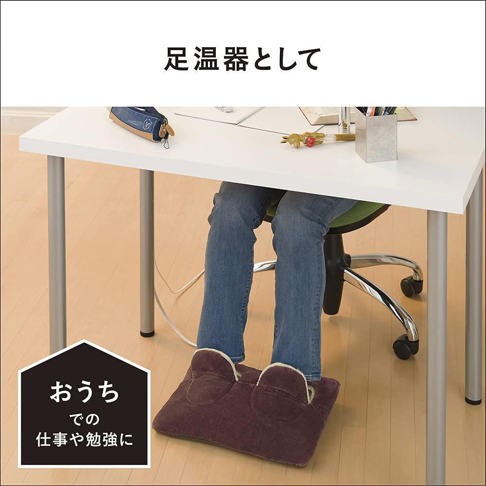 Panasonic 國際牌 DF-SAC30-T 棕色電熱暖腳墊使用場景示意圖