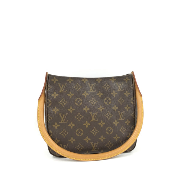 LV 二手正品 中古老花腋下包 Louis Vuitton  Looping MM （Used AB）