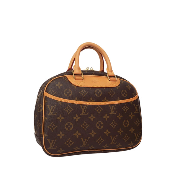 LV 二手正品 中古老花珍妮手提包 Louis Vuitton Monogram Trouville Handbag（Used A）