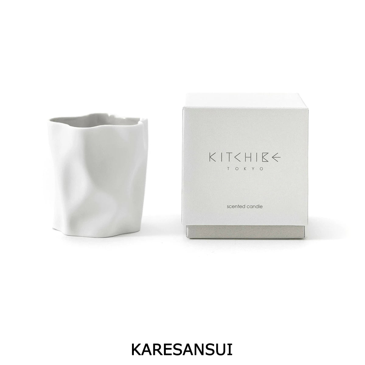 【日本直送】KITCHIBE Crinkle Candle 日本香氛蠟燭 180g｜抹茶・柚子・枯山水・和紙｜日和優選