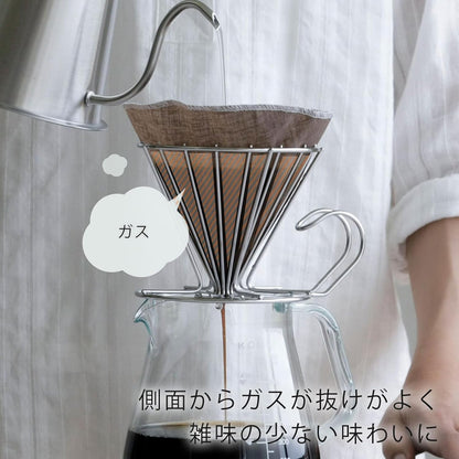 【日本直送】下村企販 KOGU 珈琲考具 大容量不鏽鋼咖啡濾杯｜2-6杯用 燕三條手沖濾杯｜日和優選
