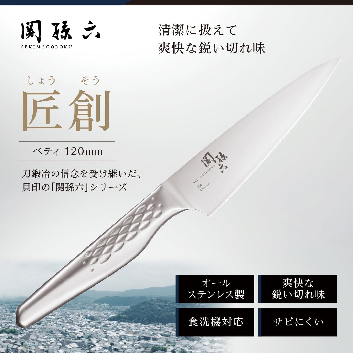 貝印關孫六匠創系列 AB5163 日本製水果刀產品特色圖