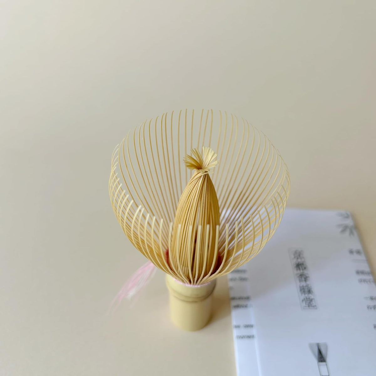 日本製白竹真70本立茶筅穗先細節