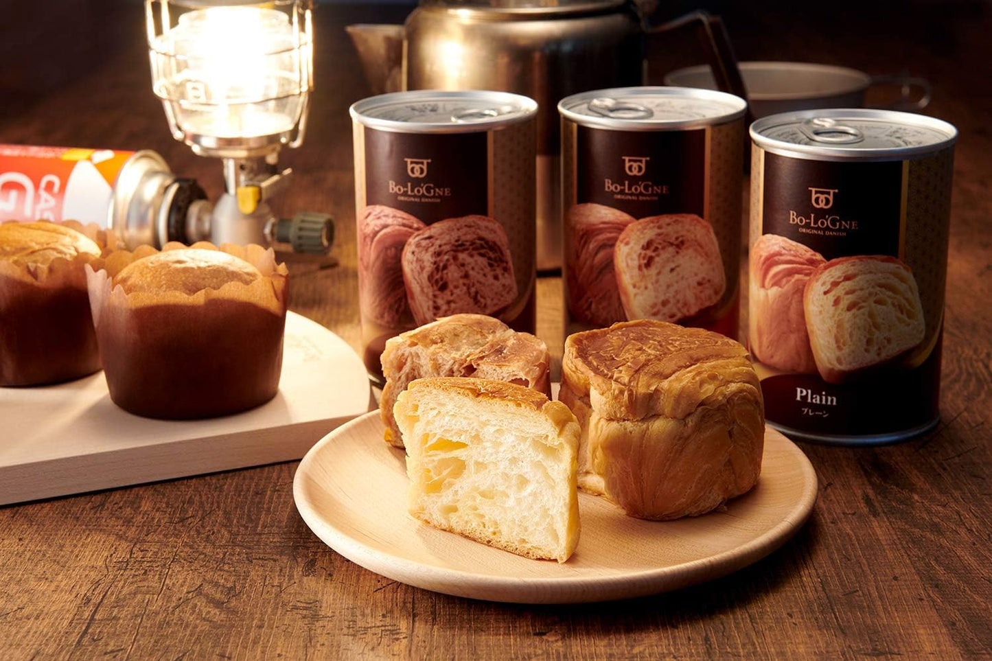 Bo-Lo'GNE 京都祇園 防災食品 罐頭麵包 5.5 年保存 非常食 1 箱 12 罐（3 種口味）