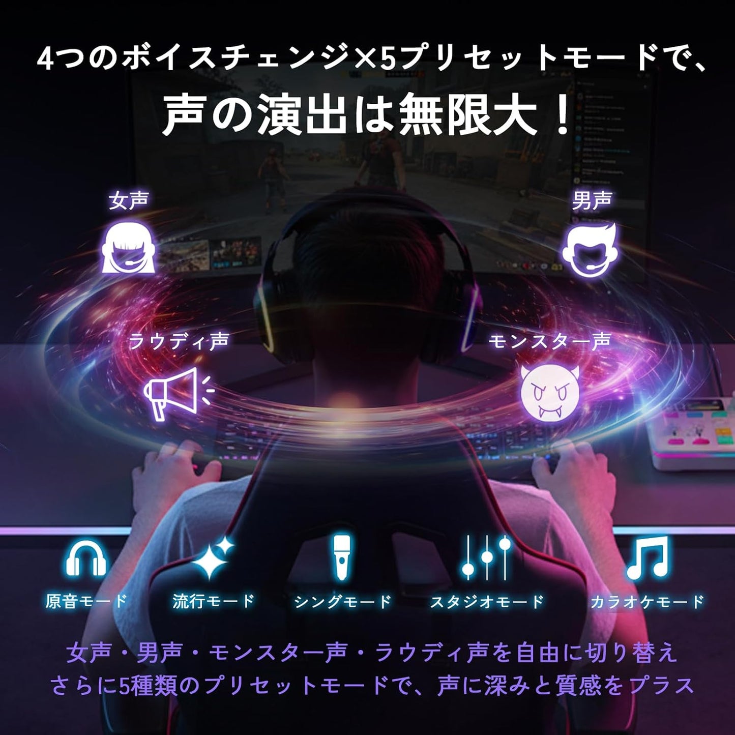 DILVO STREAM MIX LITE 遊戲直播音訊控制情境圖