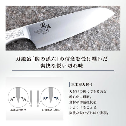 貝印關孫六匠創 AB5163 三段式研磨刀刃與切割性能說明