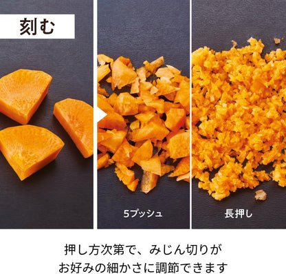 recolte Bonne 食物調理機 蔬菜切碎示意