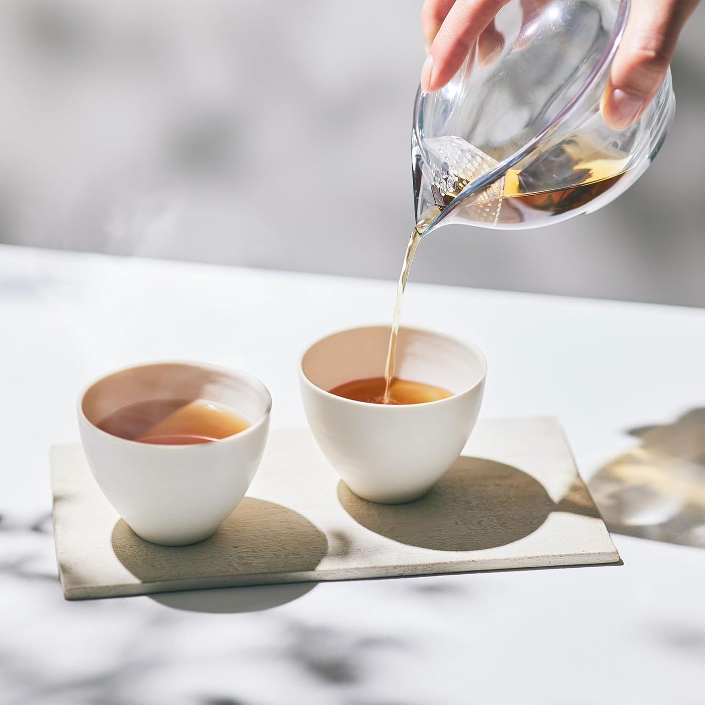 森半 CHASTA 抹茶泡茶器 熱茶沖泡示意