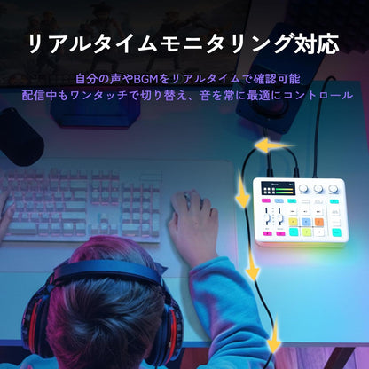 DILVO STREAM MIX LITE 一鍵靜音與音訊控制功能示意圖