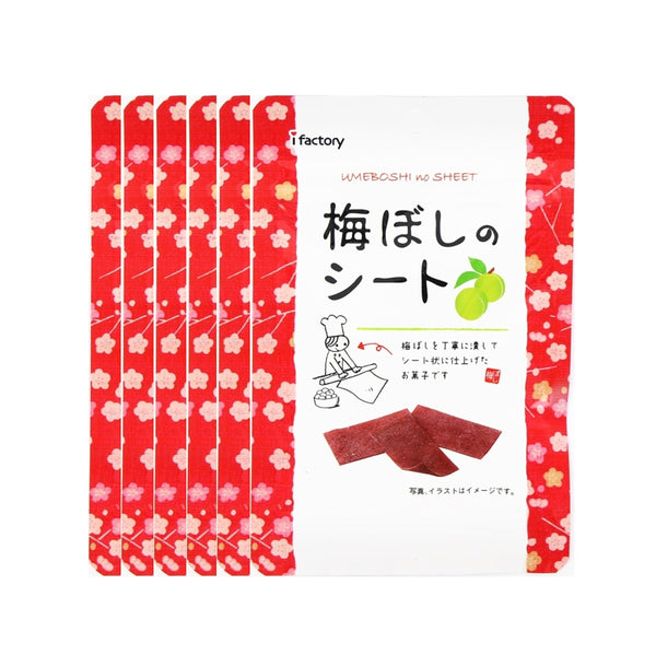 【I-Factory】 Japanese sweet and sour plum slices 14g × 6 bags