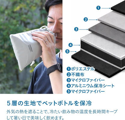 CB JAPAN maneuver 保冷瓶袋 5層保冷結構說明圖