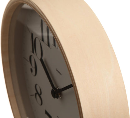 Lemnos RIKI CLOCK 203 掛鐘｜日系極簡木框壁掛時計 20.3cm