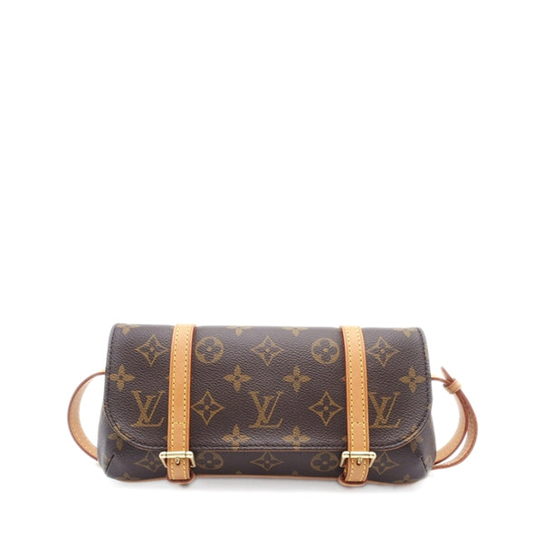 LV  二手正品 中古變形金剛小號 腰包 胸包 Louis Vuitton Pochette Marelle（Used AB）