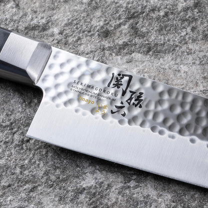 【日本直送】貝印 關孫六 槌目紋牛刀 180mm AB5459｜日本製主廚刀・防沾黏槌目刀面｜日和優選