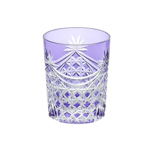 KAGAMI T370-2835-CMP 日本製紫色江戶切子威士忌杯 240ml