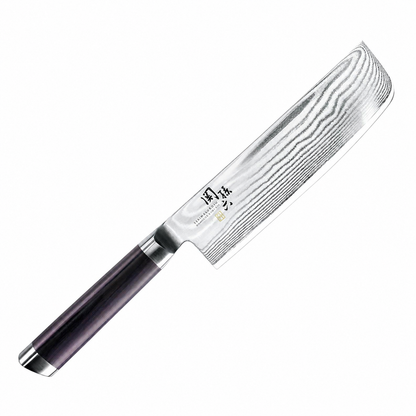 貝印關孫六AE5206日本製大馬士革菜切刀165mm與積層強化木柄