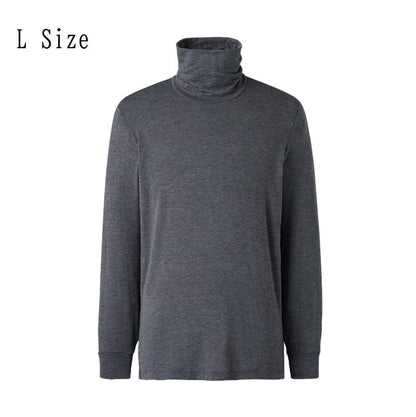 【日本直送】UNIQLO : C 男款 HEATTECH 極暖喀什米爾混紡高領九分袖發熱衣 2件組｜日和優選