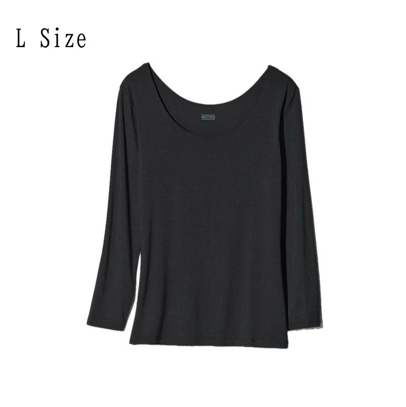 【日本直送】UNIQLO 女款 HEATTECH U領八分袖發熱衣 2件組｜日和優選